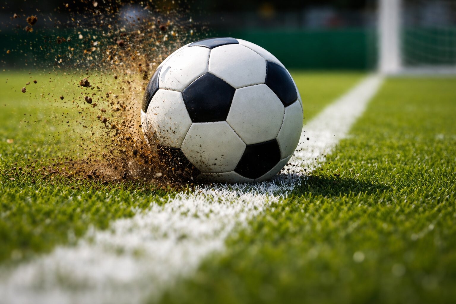 Fußball auf dem Rasen beim ETuS Bissingheim