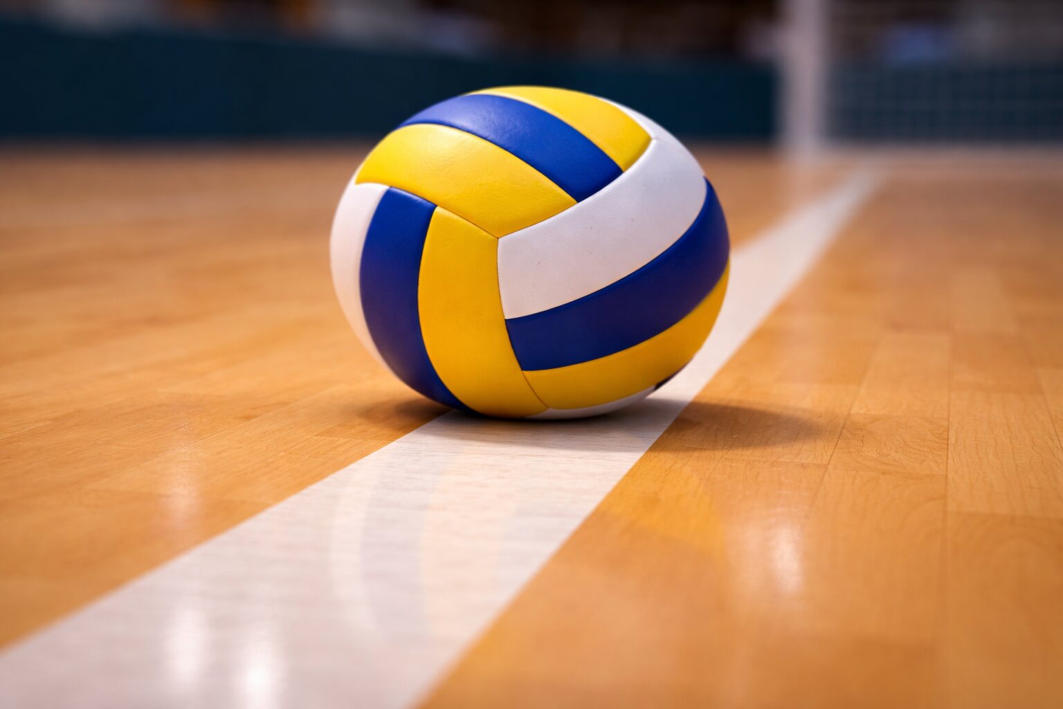 Volleyball auf Hallenboden